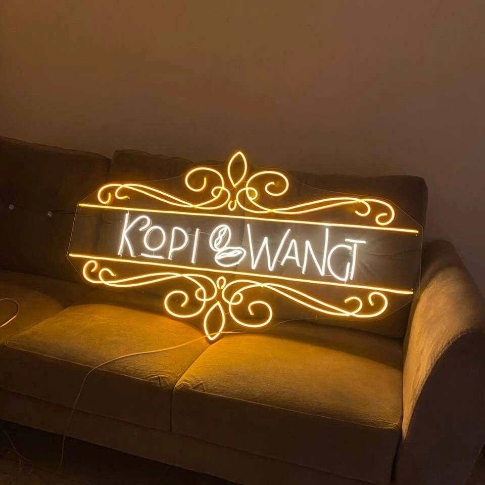 Neon sign cafe custom